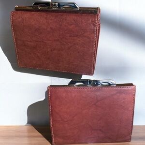 YL Genuine Brown Leather Tri-Fold Wallet GORPCORE 12 Card Slots Corpcore NEW